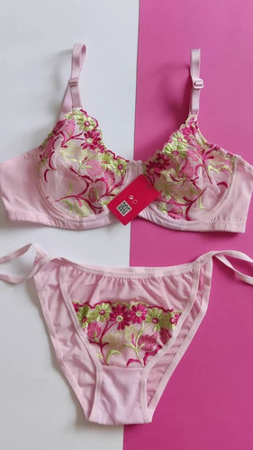 ست شورت و سوتین گیپور فنردار